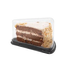 Custom Clear Plastic Blister Cake Slice Box Container